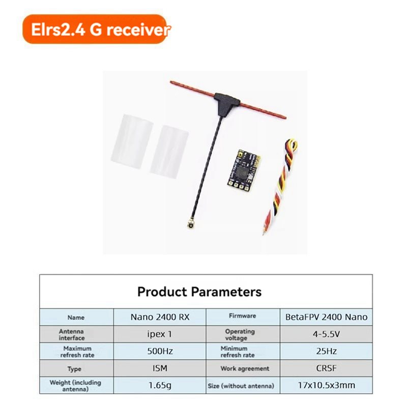 Antenna 2.4Ghz - ABXE-5X ELRS Alıcısı, 2.4Ghz NANO ExpressLRS