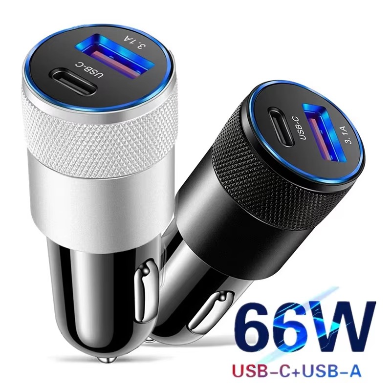 Usb C Cable - 66W USB Araç Şarj Cihazı, Type-C