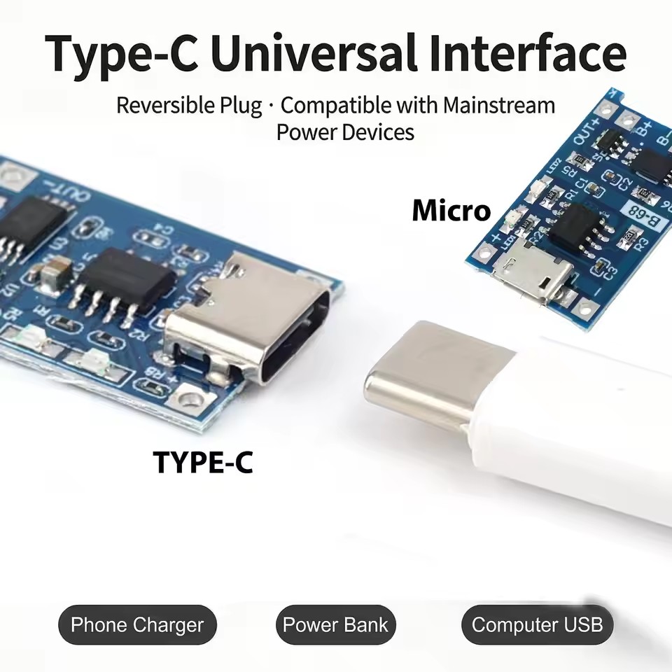 USB Type-C TP4056 Şarj Modülü, - Micro Usb Cable incelemesi ve fiyatı